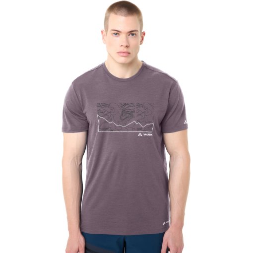 Photo produit de Vaude T-Shirt Homme - Tekoa Wool - purple ash