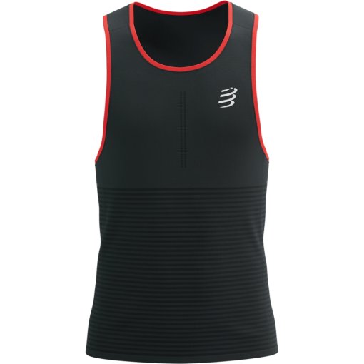 Foto de Compressport Camiseta sin Mangas Hombre - Racing - negro