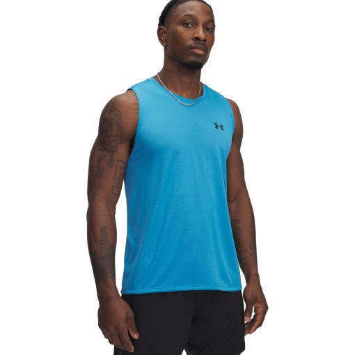 Foto de Under Armour Camiseta sin Mangas Hombre - UA Tech™ - Ether Blue/Negro