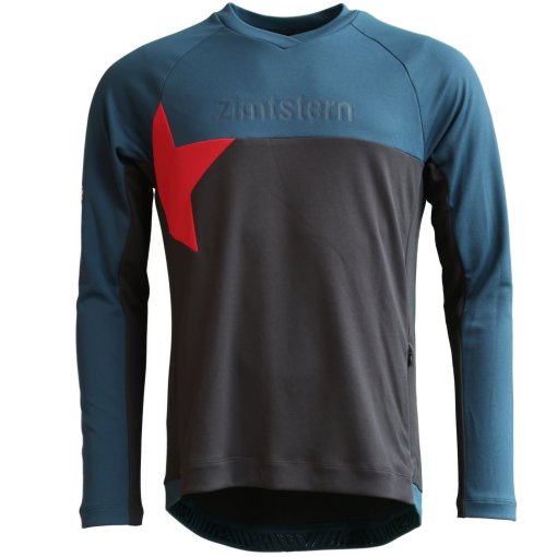 Foto de Zimtstern Maillot MTB de Manga Larga Hombre - Bulletz - dark navy/french navy