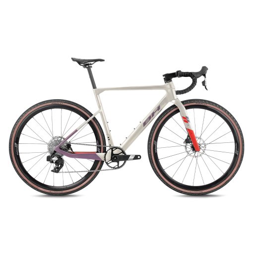 Foto de BH Bikes Bicicleta de Gravel Carbono - GRAVELX EVO 4.5 R - 2026 - pale / lavanda / dark red