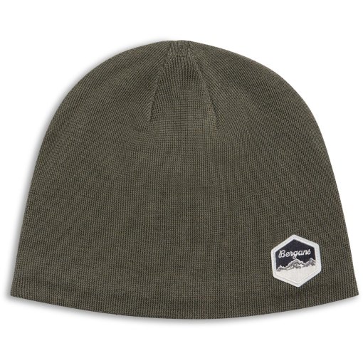 Productfoto van Bergans Hiking Fleece Lined Gebreide beanie - green mud