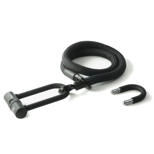 Foto de tex–lock Candado Cable - eyelet incl. U/X-Lock - 120 cm - onyx black