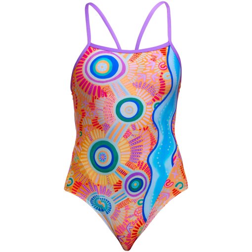 Productfoto van Funkita Single Strap Eco Eendelig badpak voor dames - Kulin Colour