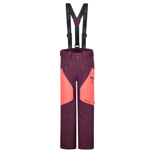 Image de Trollkids Pantalon de Ski Enfant - Kongsberg - Deep Ruby/Pink Salmon
