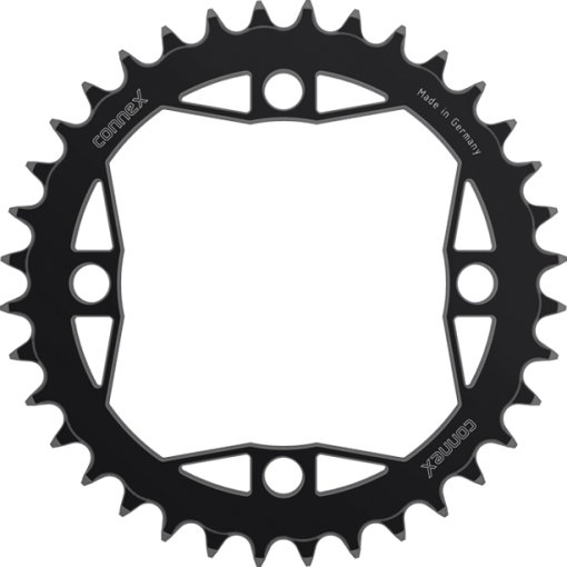 Foto de Wippermann ConneX Plato Bicicleta Eléctrica | Narrow/Wide | 4x104mm | para Bosch/Yamaha/Brose/Bafang - negro