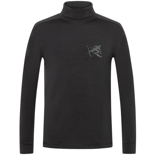 Photo produit de SUPER.NATURAL Toni Col roulé pour hommes - Jet Black/Fresh White/Various