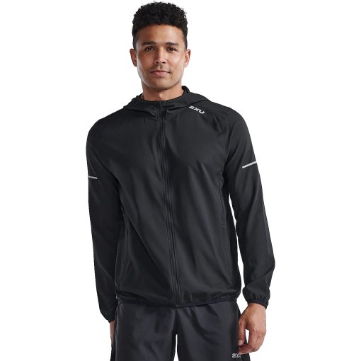 Foto de 2XU Chaqueta de correr Hombre - Aero - black/silver reflective