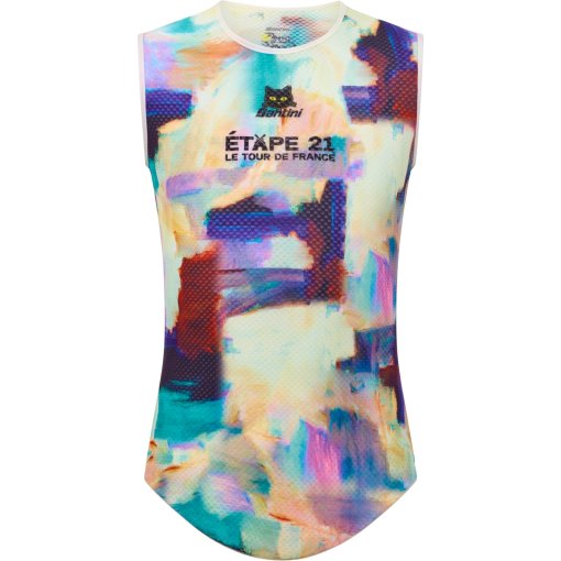 Photo produit de Santini Arrivée Montmartre Maillot de corps sans manches pour hommes - Tour de France™ 2026 Collection RE002GLLMTMA6TDF - blu BLU