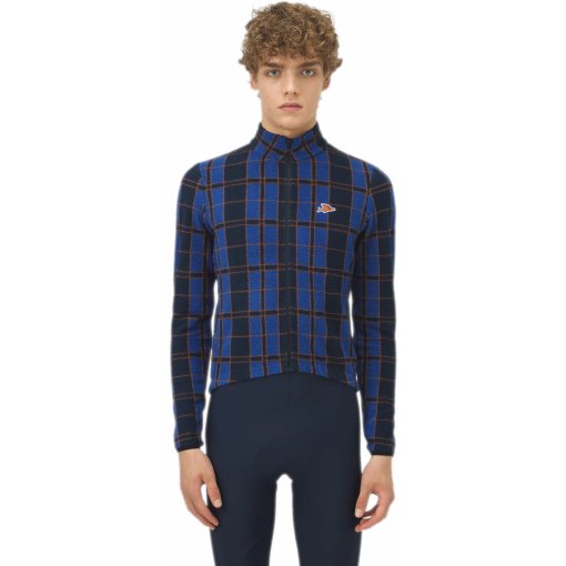 Picture of Café du Cycliste Solange Long Sleeve Jersey Men - navy/blue