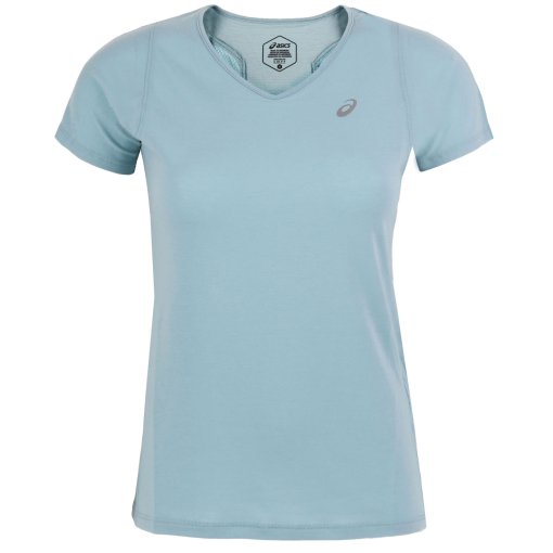 Foto de asics Camiseta de Manga Corta Running Mujer - V-Neck - smoke blue