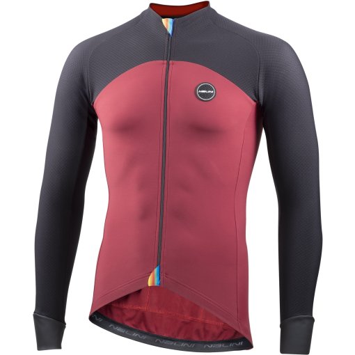 Immagine prodotto da Nalini Maglia Maniche Lunghe Ciclismo Uomo - HP Ergo XWarm - black/red wine 4100