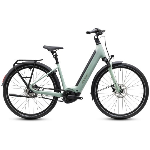 Picture of CUBE SUPREME HYBRID Deluxe ONE 600 - Easy Entry - Electric Bike - 2027 - 28&quot; - aloegreen / reflex