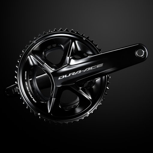 シマノ DURA-ACE FC-R9200 165mm Shimano Dura Ace FC-R9200 Crankset - 2x12-speed - black | BIKE24
