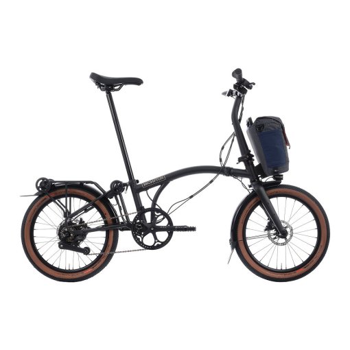 Productfoto van Brompton Electric G Line - 4 Speed - Small Bar - Standard Seatpost - Rear Rack - 20&quot; Elektrische Vouwfiets - 2026 - space black