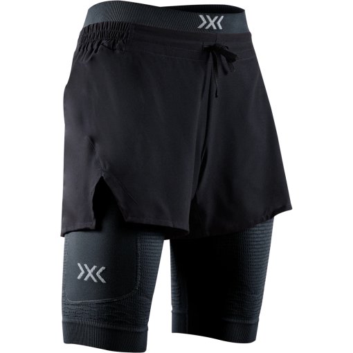 Produktbild von X-Bionic Effektor 2-In-1 Shorts Damen - black/X black