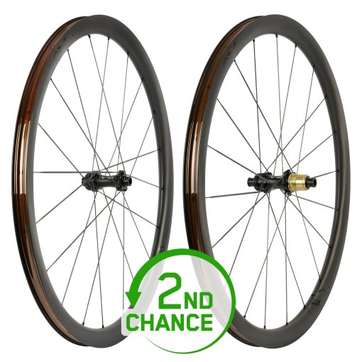 Image of ax-lightness Ultra SL 35C Wheelset - 28" | Carbon | TLR | Clincher | Centerlock - 12x100mm | 12x142mm - SRAM XDR - 2nd Choice - SC001