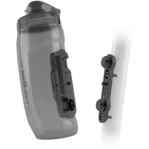 Produktbild von Fidlock Bottle Twist Set Trinkflasche 590ml + Bike Base Halterung - transparent black