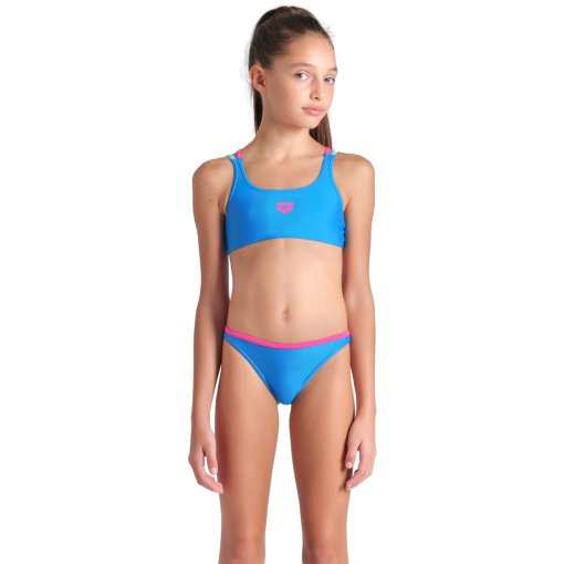 Foto de arena Bikini Niña - Feel Solid - Blue China/Freak Rose/Water/Freak Rose