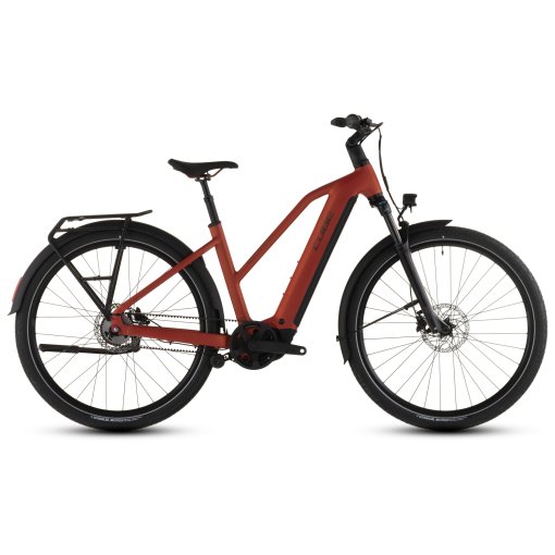 Photo produit de CUBE VTC Électrique - TOURING HYBRID Comfort SLX 800 - Trapeze - 2026 - chilli / chrome