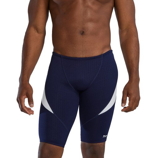 Foto de TYR Bañador Jammer Hombre - Hexa Durafast Elite® Curve Splice - navy/white