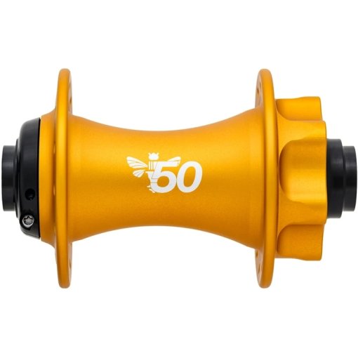 Productfoto van Chris King Voorwielnaaf - 6-Gaats  | 15x110mm Boost - matte gold 50th