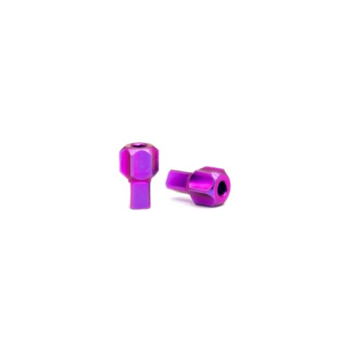 Foto de OAK Components Perno de ajuste de la maneta de freno - Titanio | compatible SRAM Frenos | 2 piezas - morado