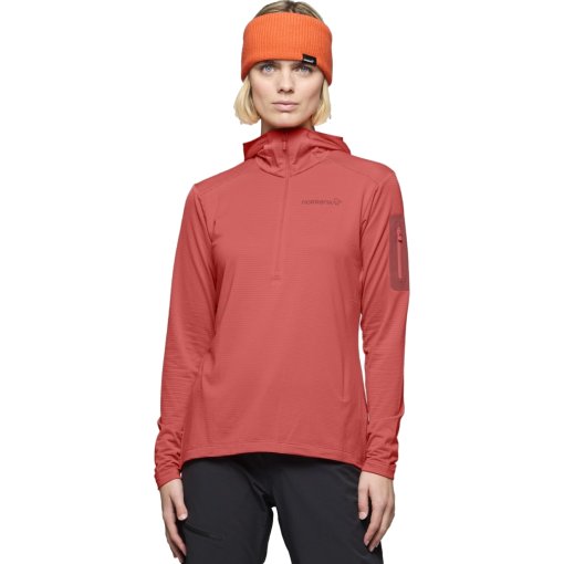 Foto de Norrona Sudadera con Capucha Mujer - falketind warm1 Hood - Deep Sea Coral/Baked Apple