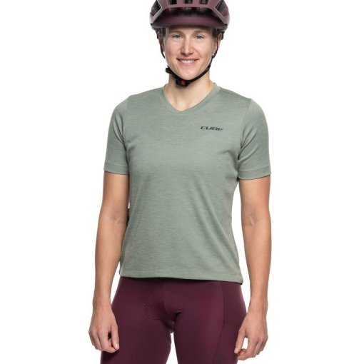 Produktbild von CUBE Gravel Kurzarmtrikot Damen - grün