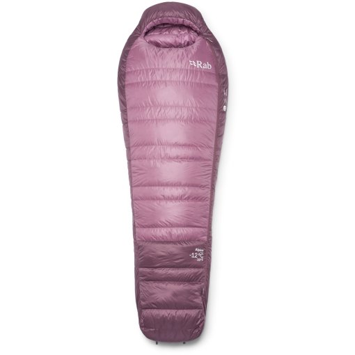 Imagen de Rab Alpine -12C / 10F Saco de dormir de plumas Mujer - Regular - Cremallera izquierda - iris/dark iris