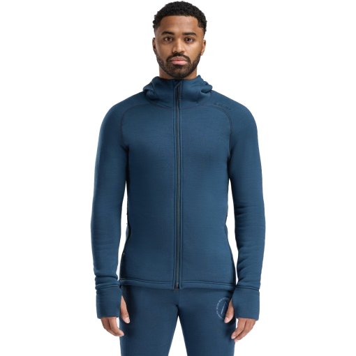 Image of Aclima FleeceWool Hooded Jacket Men - midnight navy