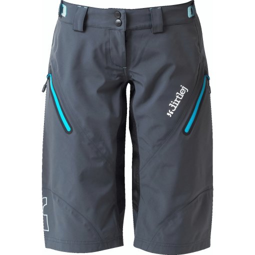 Foto de Dirtlej Pantalones Cortos MTB Mujer - Trailscout Waterproof - steelblue/turquoise