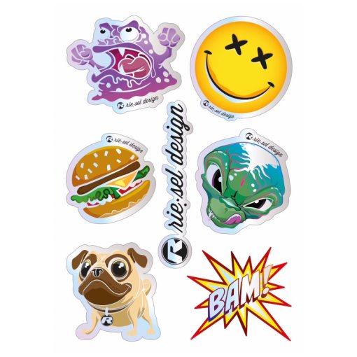 Picture of rie:sel design re:flex - Reflective Stickers Set - kids 2