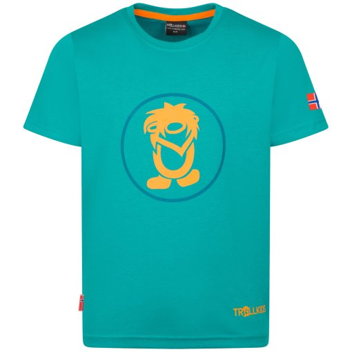 Produktbild von Trollkids Troll T-Shirt Kinder - Sea Green/Sahara Sunset
