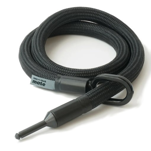Foto de tex–lock Cable de inserción para Cerradura de Bastidor - mate Lock incl. Pocket - 120 cm - onyx black