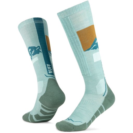 Productfoto van Buff® Merino HW Over the Calf Sokken - O1 Sea Green