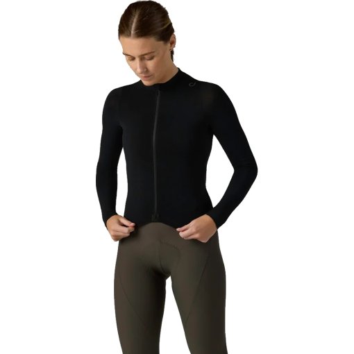 Produktbild von Velocio LUXE Merino Langarm-Trikot Damen - Black