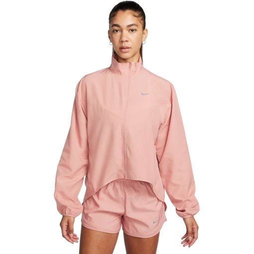 Immagine prodotto da Nike Giacca da corsa Donna - Dri-FIT Swoosh - red stardust/fierce pink FB4694-618