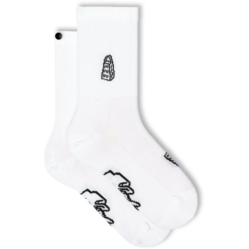 Productfoto van FINGERSCROSSED Classic Andiamo! Fietssokken - Parmigiano - White
