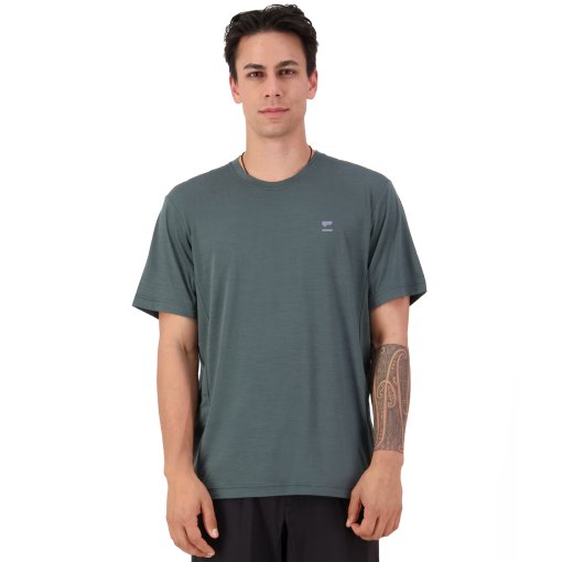 Picture of Mons Royale Tarn Merino T-Shirt Men - dark cypress
