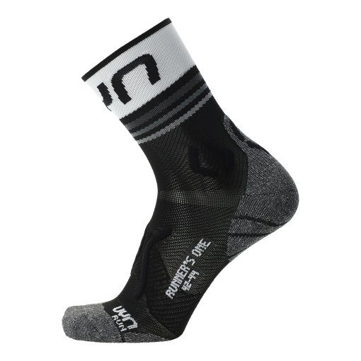 Picture of UYN Runner&#039;s One Short Cut Socks Men - Black/White