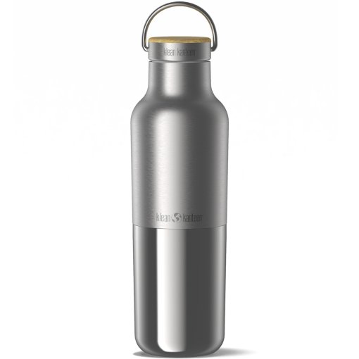Productfoto van Klean Kanteen RISE Reflect VI Isolatiebeker 592 ml met bamboe-lusdop - brushed stainless