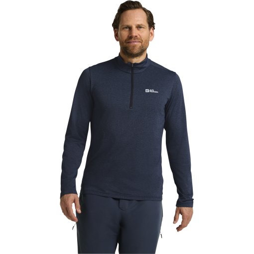 Foto de Jack Wolfskin Camiseta de Manga Larga Hombre - Sky Thermal Half Zip - midnight sky