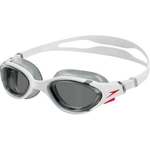 Produktbild von Speedo Futura Biofuse Flexiseal Schwimmbrille - white/red/light smoke