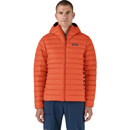 Photo produit de Patagonia Veste en Duvet à Capuche Homme - Down Sweater - Pollinator Orange