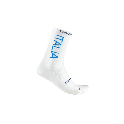 Photo produit de Castelli Team Italia Rosso Corsa Pro 18 Chaussettes - white 001