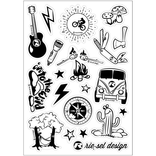 Foto de rie:sel design Pegatinas - sticker:kit A5 - adventure