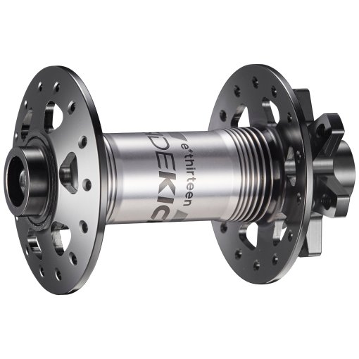 Foto de e*thirteen Buje Delantero - Sidekick SL - 6 Agujeros | 15x110mm Boost - black/sterling silver