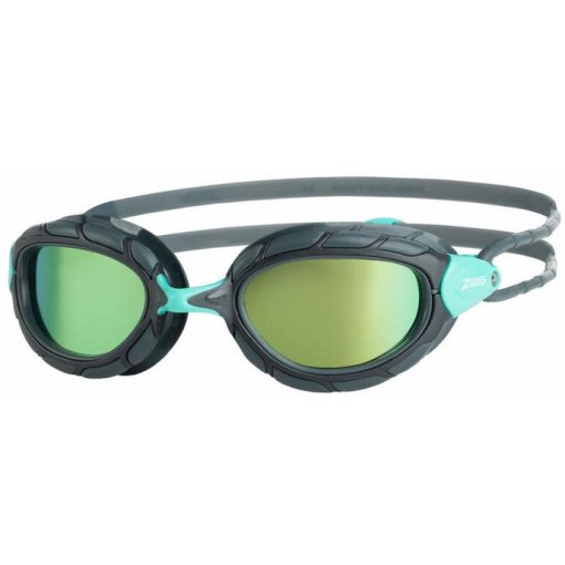 Produktbild von Zoggs Predator Titanium Reactor Schwimmbrille - Small Fit - Grey/Turqoise