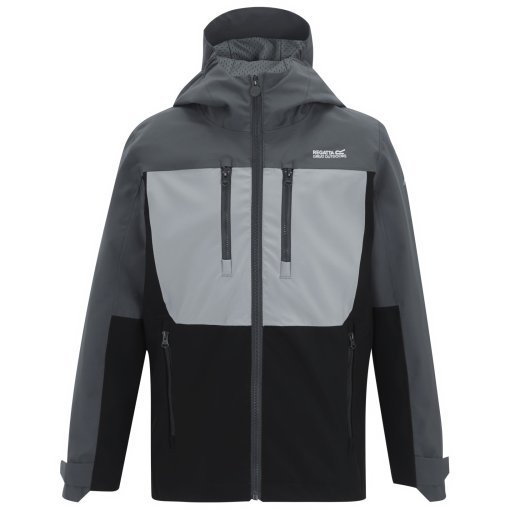 Kuva tuotteesta Regatta Highton Takki Lapset - Seal Grey/Cloudy Grey/Black Z0W